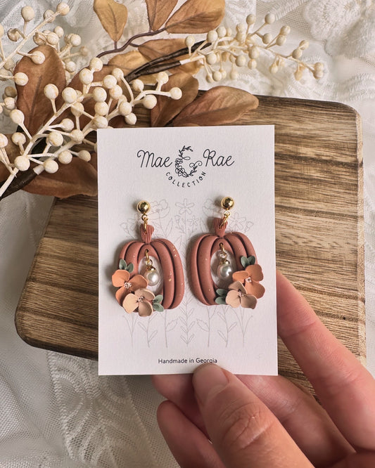 Fancy pumpkin dangles